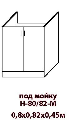 Кухонная система «К-1» Н-80/82-М от магазина СКАЙ