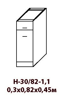 Кухонная система «К-1» Н-30/82-1.1 от магазина СКАЙ